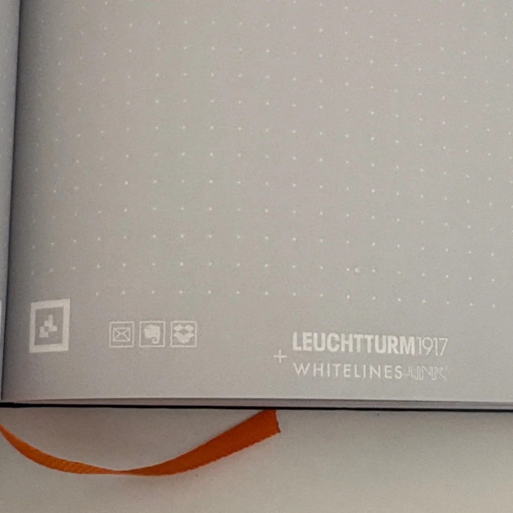 Leuchtturm Black notebook planner Set of 2 black‎ bullet journal whitelines